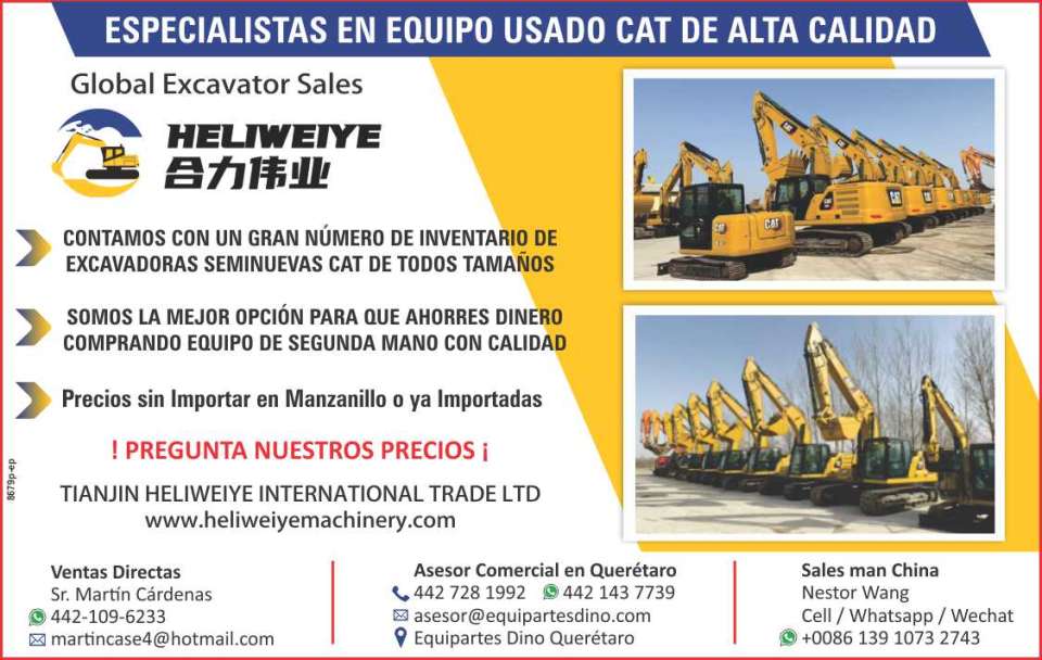 Especialistas en Equipo Usado CAT de Alta Calidad. Contamos con Inventario de Excavadoras Seminuevas CAT de todos tamaños. Precios sin Importar en Manzanillo o ya Importadas.